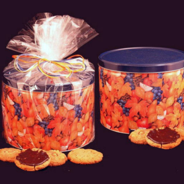 Cookie Tin -Autumn Leaves (image for) Cookie Tin -Autumn Leaves
