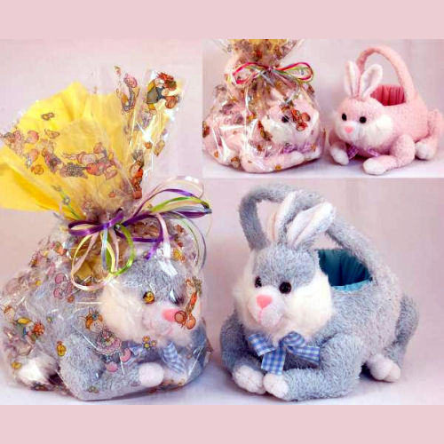 (image for) Basket -Fabric Bunny