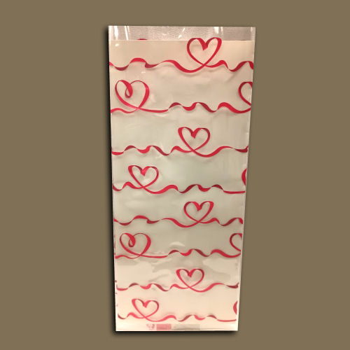 Cello Bag - Satin Hearts (image for) Cello Bag - Satin Hearts