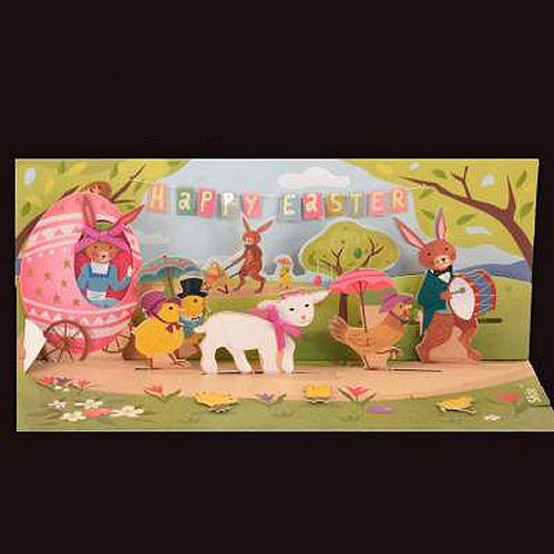 (image for) Greeting Card -Pop up Easter Parade