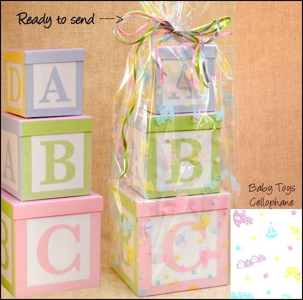 Newborn -ABC Blocks Cookie Tower (image for) Newborn -ABC Blocks Cookie Tower
